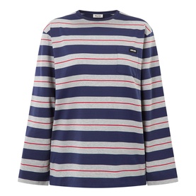Striped Long Sleeve Logo T-Shirt