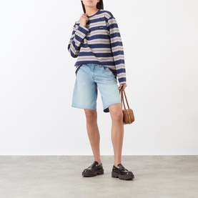 Striped Long Sleeve Logo T-Shirt