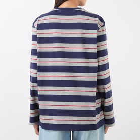 Striped Long Sleeve Logo T-Shirt