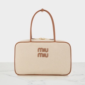 Beau Canvas & Leather Top Handle Bag