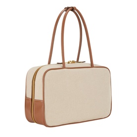 Beau Canvas & Leather Top Handle Bag