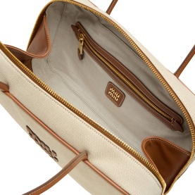 Beau Canvas & Leather Top Handle Bag