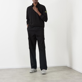 Logo Long-Sleeved Polo Shirt
