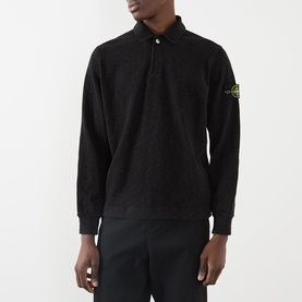 Logo Long-Sleeved Polo Shirt