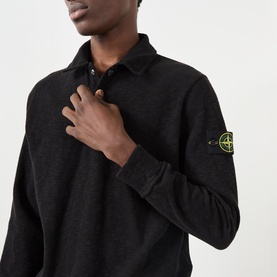 Logo Long-Sleeved Polo Shirt