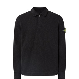 Logo Long-Sleeved Polo Shirt
