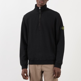 Logo Badge Half-Zip Sweatshirt