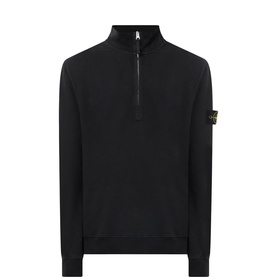 Logo Badge Half-Zip Sweatshirt