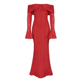 Belle Off-The-Shoulder Lace Dress