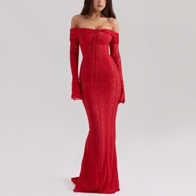 Belle Off-The-Shoulder Lace Dress