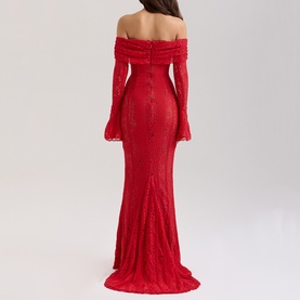 Belle Off-The-Shoulder Lace Dress