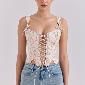 Callie Floral Corset Top