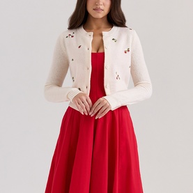 Evelina Embroidered Cardigan