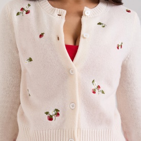 Evelina Embroidered Cardigan