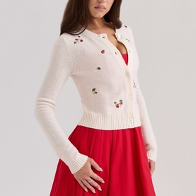 Evelina Embroidered Cardigan