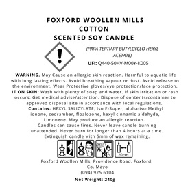 Soft Blend No. 1: Cotton Scented Candle
