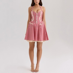 Heidi Gingham Mini Dress