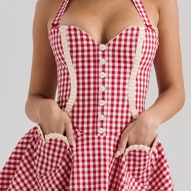 Heidi Gingham Mini Dress