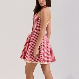 Heidi Gingham Mini Dress