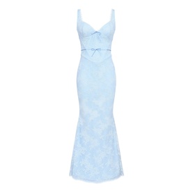 Sarai Lace Godet Dress