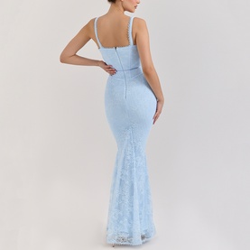 Sarai Lace Godet Dress