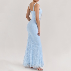Sarai Lace Godet Dress