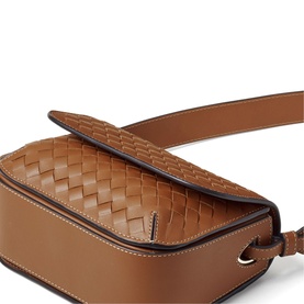 Ella Leather Weave Crossbody Bag