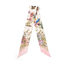 Edwardian Garden Silk Twilly Scarf