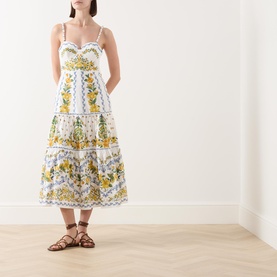 Sicily Floral Flared Dress