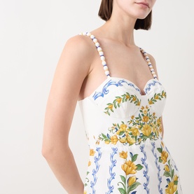 Sicily Floral Flared Dress