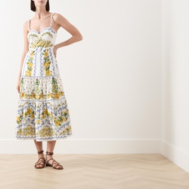 Sicily Floral Flared Dress
