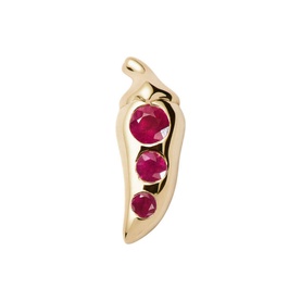 Fine Ruby Chilli Single Stud Earring