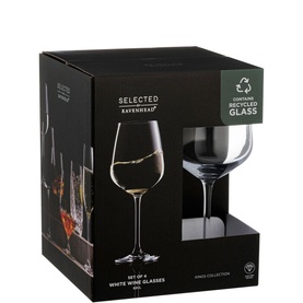 Kings Collection White Wine Glasses Set of Four