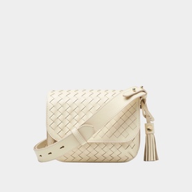 Ella Weave Leather Crossbody Bag
