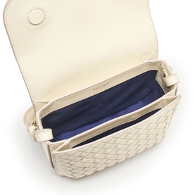 Ella Weave Leather Crossbody Bag
