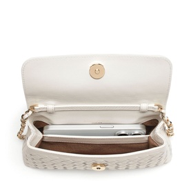 Sunrise Sunset Leather Weave Clutch
