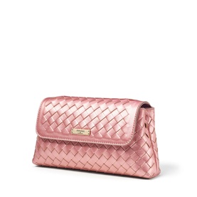 Sunrise Sunset Leather Weave Clutch