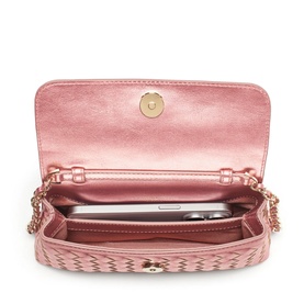 Sunrise Sunset Leather Weave Clutch