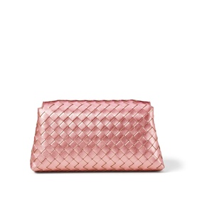Sunrise Sunset Leather Weave Clutch