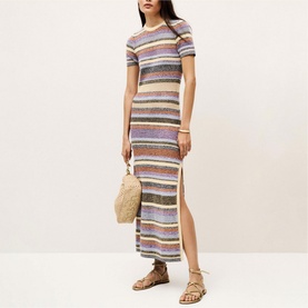 Tonnie Striped Knitted Dress