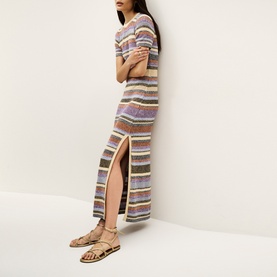 Tonnie Striped Knitted Dress