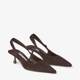 Amel 50 Suede Slingback Pumps