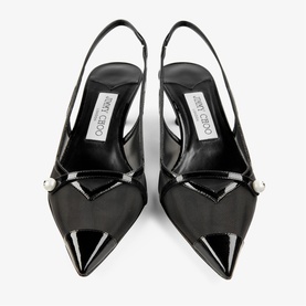 Amita 45 Mesh Slingback Kitten Heels