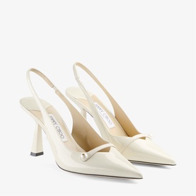 Amita 85 Patent Slingback Heels