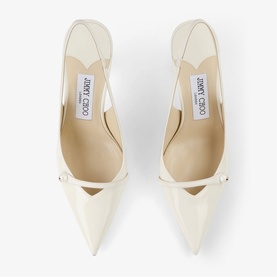 Amita 85 Patent Slingback Heels