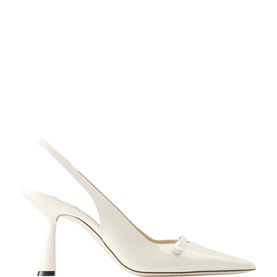 Amita 85 Patent Slingback Heels