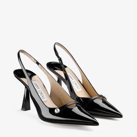 Amita 85 Patent Slingback Heels