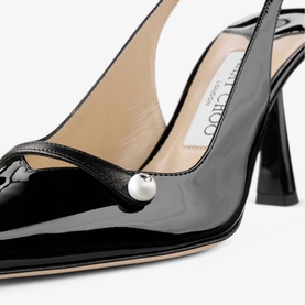 Amita 85 Patent Slingback Heels