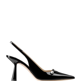 Amita 85 Patent Slingback Heels