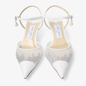 Aren Crystal Slingback Kitten Heels